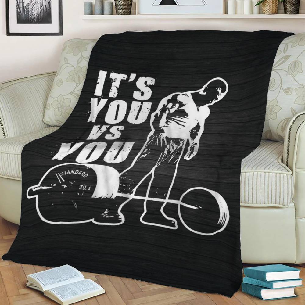 You Vs You Fleece Throw Blanket Meaningful Gift For Halloween Christmas