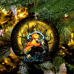 Zenitsu Moonlight Mica Circle Ornament Perfect Gift For Holiday Perfect And Unique Gifts For Family On Christmas