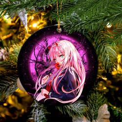 Zero Two Moonlight Mica Circle Ornament Perfect Gift For Holiday Perfect And Unique Gifts For Family On Christmas