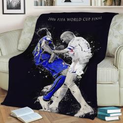 Zidane Vs Ma Fleece Throw Blanket Meaningful Gift For Halloween Christmas