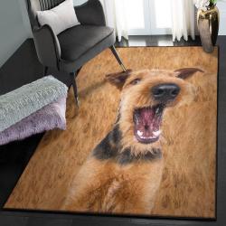 Airedale Terrier Pupy Indoor Outdoor Carpet, Airedale Terrier GS CL Rug