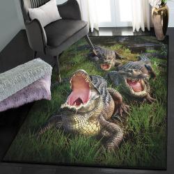 Alligator Area Rugs For Living Room, Crocodile Rug