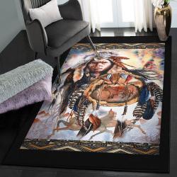 America Lovers Carpets For Living Room, Native American Warrior Dreamcatcher GS 0905HN Rug