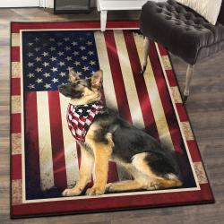 America Lovers Cool Rugs, German Shepherd American GS CL Rug