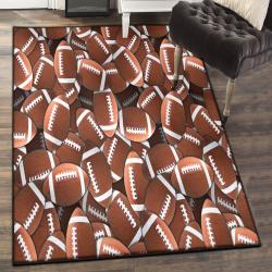 American Football Large Living Room Rugs, Football Rug