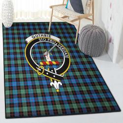 Ancient Large Living Room Rugs, Guthrie Ancient Tartan Clan Badge Rug