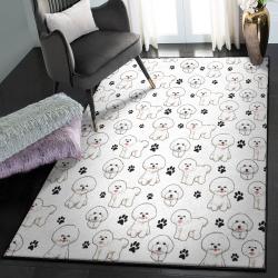 Animal Feet Indoor Outdoor Rugs, Bichon Frise Paw GS CL Rug