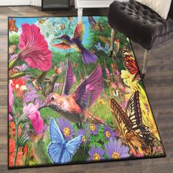 Anna's Hummingbird Carpets For Living Room, Hummingbird Rug