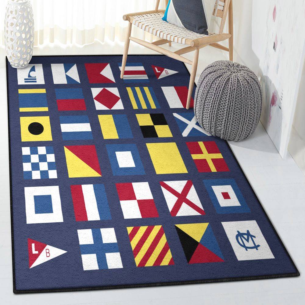 Area Rugs, Maritime Signal Flag Rug