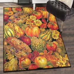 Autumn Art Deco Rug, Autumn Fall Rug