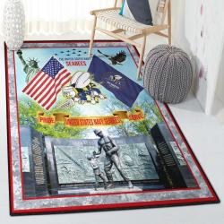 Bedroom Rugs, Us Seabees Rug