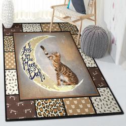 Bengal Cat Art Deco Rug, Bengal Cat Rug