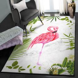 Bird Lover Living Room Rugs, Flamingo Rug