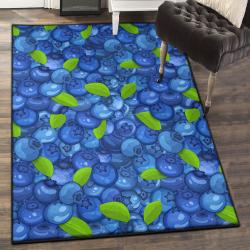 Blueberry Indoor Outdoor Carpet, Blueberry Pattern Background GS CL Rug