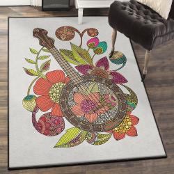 Bohemian Mandala Modern Area Rugs, Mandala Even Banjo Rug