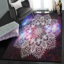Bohemian Mandala Modern Area Rugs, Mandala Rug