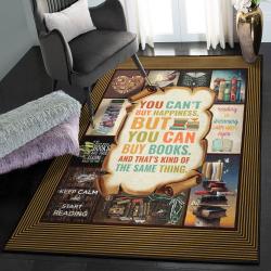Book Dining Room Rug, I Love Reading Books 1 GS CL Rug