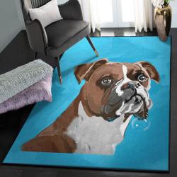 Boxer Dog Large Living Room Rugs, Boxer Dog Rug
