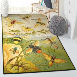 Bug Indoor Outdoor Carpet, Bees And Insects Rug