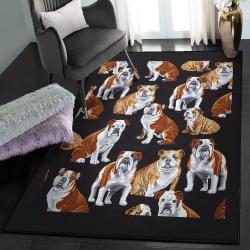Bulldog Dog Modern Rugs, Bulldog Rug