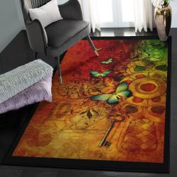 Butterfly Large Living Room Rugs, Butterfly Rug
