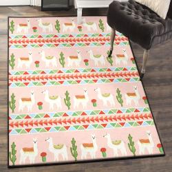 Cactus Bedroom Rugs, Llama Cactus Rug