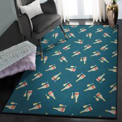Champagne Flute Area Rugs, Champagne Rug