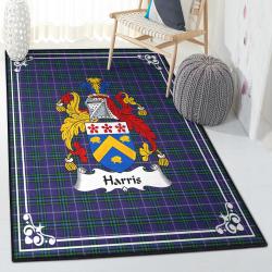 Clan Hunter Kitchen Rugs, Harris Clan Badge Tartan Rug