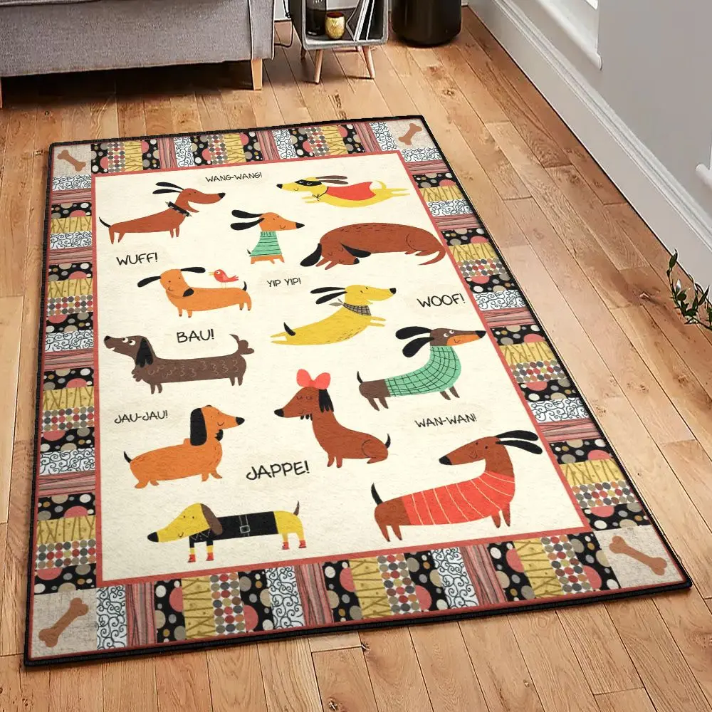 Dachshund Carpets For Living Room, Dachshund Rug