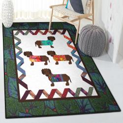 Dachshund Dog 2 Carpets For Living Room, Dachshund Rug