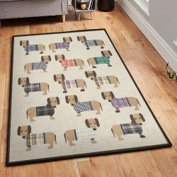 Dachshund Dog Indoor Outdoor Carpet, Dachshunds GS CL Rug