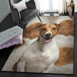 Dog Indoor Outdoor Rugs, Jack Russell Terrier Dog Smile GS CL Rug