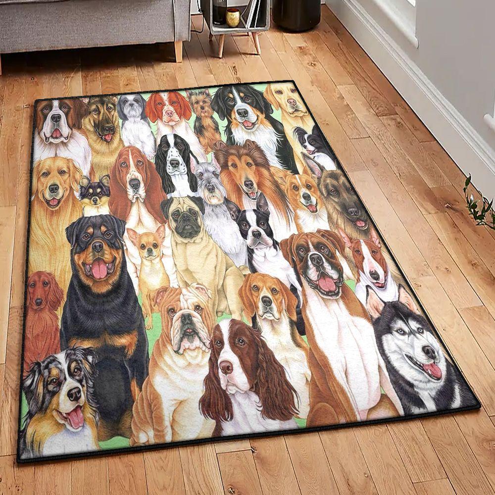 Dog Large Area Rugs, Lovely Dog Gift For Dog Lovers GS Rug