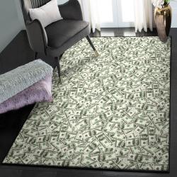 Dollar Large Living Room Rugs, Dollar Money Pattern Rug