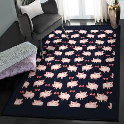 Domestic Pig Carpets For Living Room, Cute Pig Rug