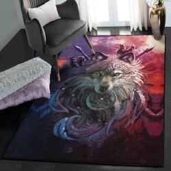 Dreamcatcher Indoor Outdoor Carpet, Wolf Dreamcatcher GS Rug