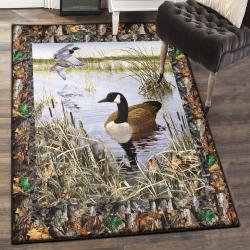 Duck Hunting Cool Rugs, Duck Hunting Waterfowl Camouflage Rug