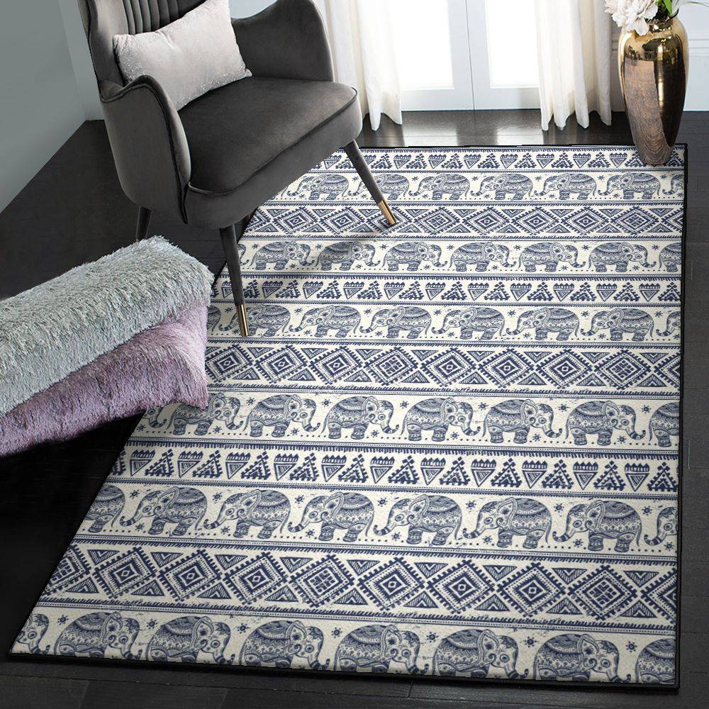Elephant Carpets For Living Room, Elephant Mandala GS CL Rug
