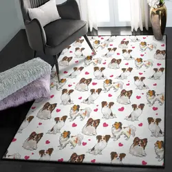 Endless Love Outdoor Carpet, Papillon Heart Rug