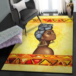 Ethnicity Washable Area Rugs, Beautiful Ethnic African Black Woman GS 1106TL Rug