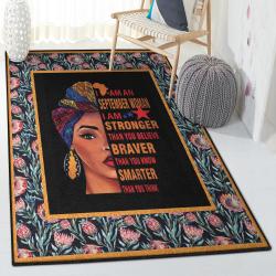 Fall Month Modern Rugs, African September Woman Rug