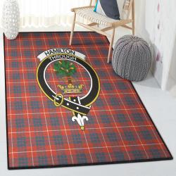 Family Generations Art Deco Rug, Hamilton Ancient Family Tartan Crest Rug