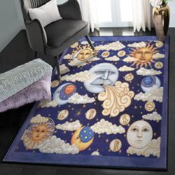 Fantasy Carpets For Living Room, Hippie Celestial Rug