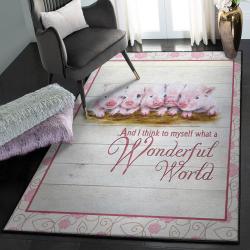 Farm Animal Modern Rugs, Cute Pig GS Rug