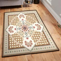 Flower Bouquet Washable Area Rugs, Flower Rug