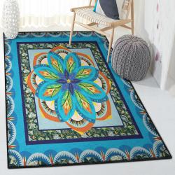 Flower Large Living Room Rugs, Flowers Rug