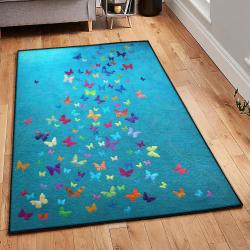 Flowers Kitchen Rugs, Color Butterfly GS Rug