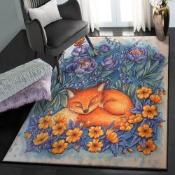 Fox Hunting Outdoor Carpet, Fox Rug