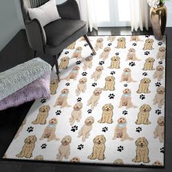 Funny Australian Living Room Rugs, Australian Cobberdog Paw GS CL Rug