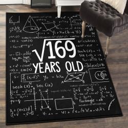 Funny Old People Kitchen Rugs, Square Root Birthday Rug
